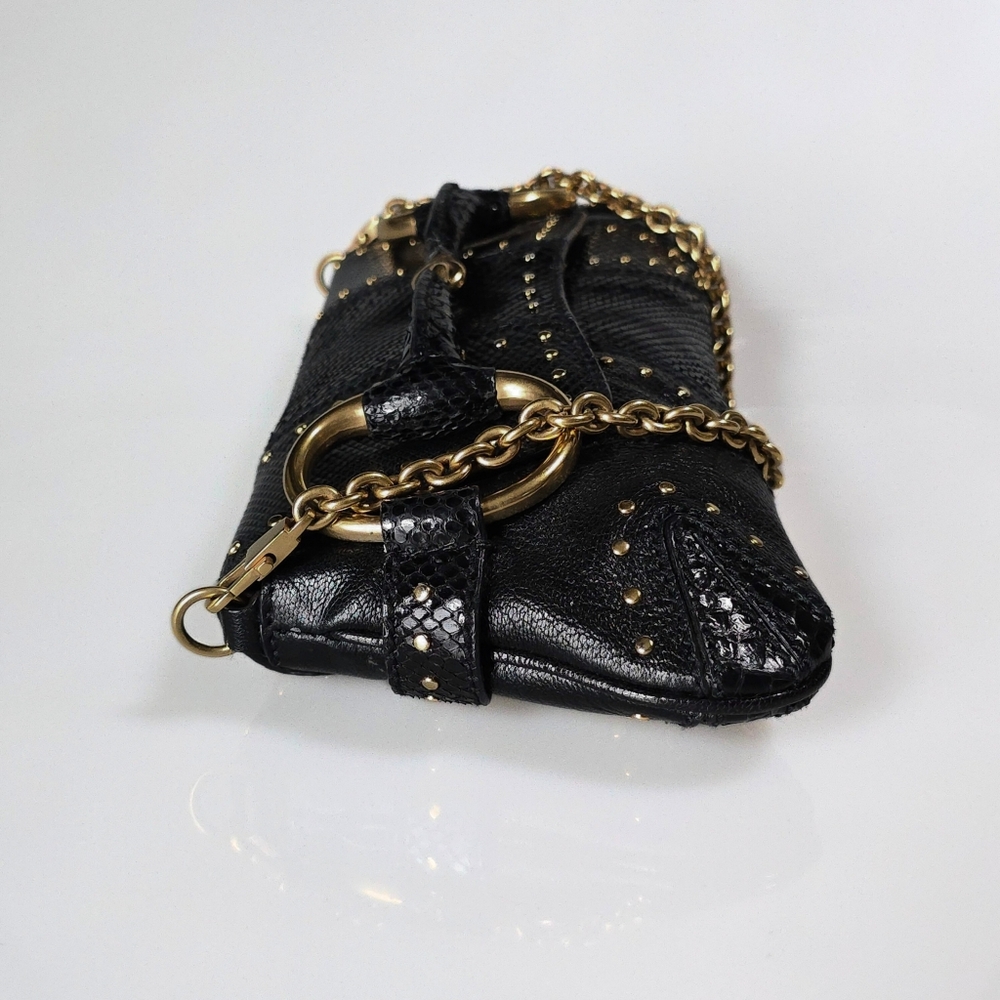 **SOLD**Gucci Horsebit Clutch Tom Ford Era Snakeskin Studded - Picture 5 of 12